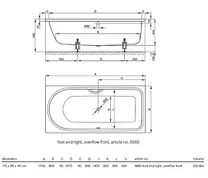 Ванна стальная Bette Ocean 170x80 белый 8865-000 Ванна стальная Bette Ocean 170x80 белый 8865-000, 2