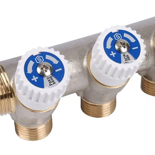 Коллектор регулирующий проходной 4 отвода ¾&quot;в/н x ½&quot;к Stout SMB 6851 341204