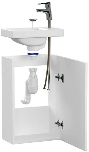 Тумба-умывальник 4 в 1 подвесной Cersanit Base (4 в 1) белый 64228