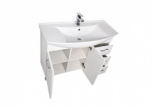 Тумба под умывальник напольная Aquanet Моника 105 белый 00186772