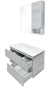 Тумба-умывальник подвесная Comforty Турин 90 дуб белый/белый 00004147127CF Тумба-умывальник подвесная Comforty Турин 90 дуб белый/белый 00004147127CF, 4