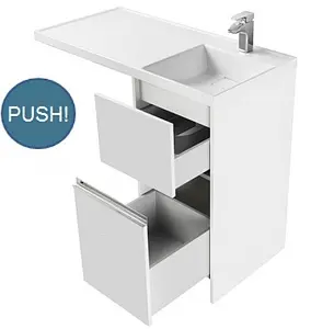 Тумба под умывальник напольная над стиральной машиной Aquaton Лондри 40 белый 1A236001LH010 Тумба под умывальник напольная над стиральной машиной Aquaton Лондри 40 белый 1A236001LH010, 3