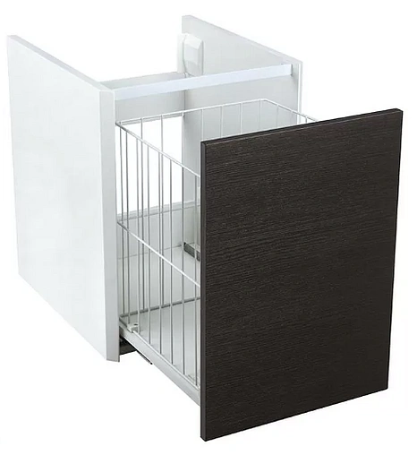 Модуль подвесной с бельевой корзиной Aquaton Брук 40 дуб феррара/белый 1A202203BCDF0