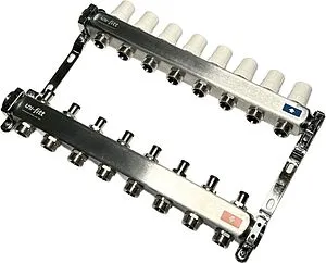 Группа коллекторная без расходомеров 8 отводов 1&quot;в/в x ¾&quot;ек Uni-fitt OPTIMAL 451B4308.RU, 5