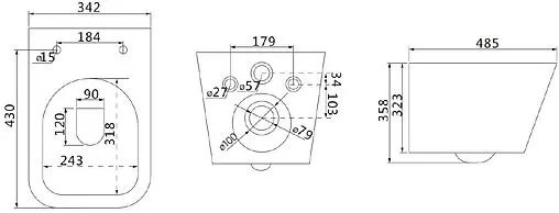 Унитаз подвесной безободковый Lemark Florex Торнадо 3.0 белый глянец 9614001