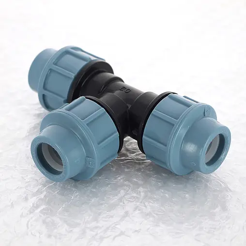 Тройник компрессионный соединительный 20мм x 20мм x 20мм Unidelta 1005020000