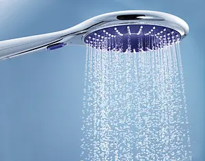 Лейка ручного душа Grohe Rainshower Icon хром/синий 27449000 Лейка ручного душа Grohe Rainshower Icon хром/синий 27449000, 4