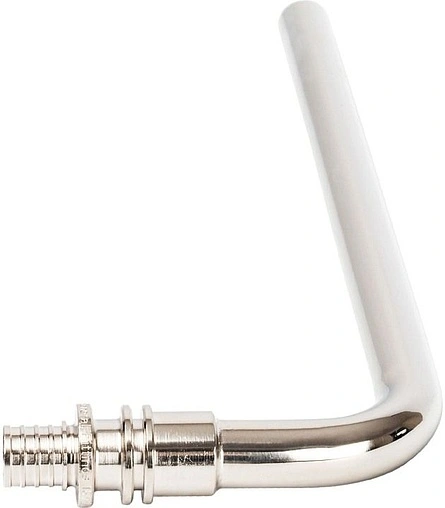 Уголок аксиальный радиаторный с хромированной трубкой 16мм x 15мм L=250мм Stout SFA-0025-001625