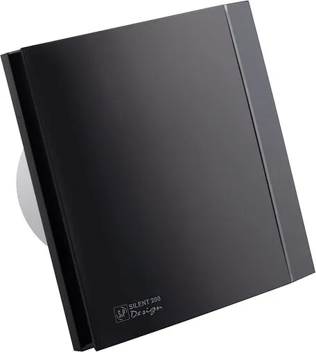 Вентилятор вытяжной Soler &amp; Palau SILENT-200 CZ MATT BLACK DESIGN 4C