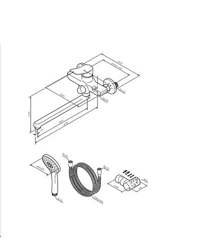 Смеситель для ванны с длинным изливом Am.Pm X-Joy хром F85A95000 Смеситель для ванны с длинным изливом Am.Pm X-Joy хром F85A95000