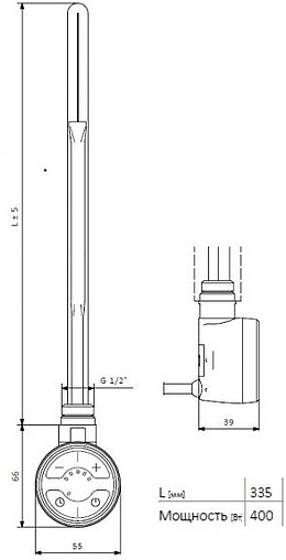 Блок управления Terma MOA 400 Вт серый WEMOA04TSMAU