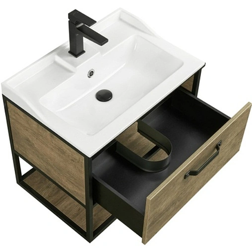 Тумба-умывальник подвесная Aquaton Лофт Фабрик 65 дуб кантри 1A2423K0LTDY0