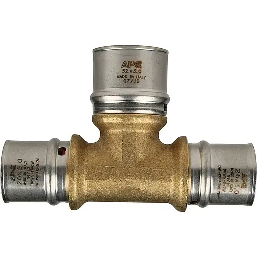 Тройник пресс редукционный 26мм x 32мм x 26мм APE AP131 26x32x26