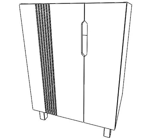 Тумба под умывальник напольный Айсберг Bazis 60 бетон DA3503T