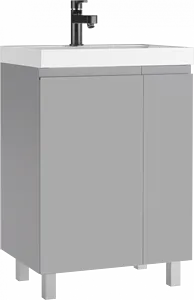 Тумба-умывальник напольный Домино Graffo 60 светло-серый DGr2419T+4627173210164, 1