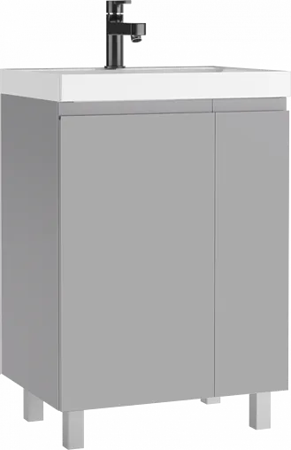 Тумба-умывальник напольный Домино Graffo 60 светло-серый DGr2419T+4627173210164