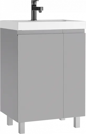 Тумба-умывальник напольная Домино Graffo 60 светло-серый DGr2419T+4627173210164