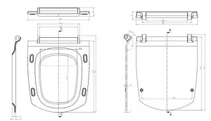 Крышка-сиденье для унитаза с микролифтом Cersanit Carina белый S-DS-CARINA-S-DL-t, 3