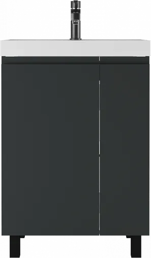 Тумба под умывальник напольная Домино Graffo 60 графит DGr2418T
