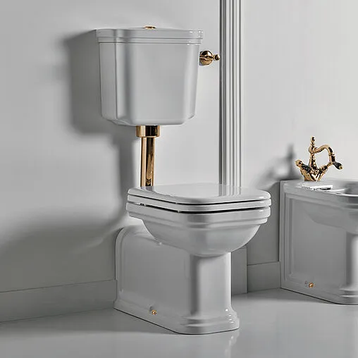 Унитаз-компакт с высоким бачком Kerasan Waldorf белый