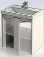 Тумба-умывальник Aquanet Клио 60 дуб кантри/белый 00195719+00187812