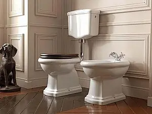 Крышка-сиденье для унитаза с микролифтом Kerasan Retro дерево/золото 108740 Крышка-сиденье для унитаза с микролифтом Kerasan Retro дерево/золото 108740, 2