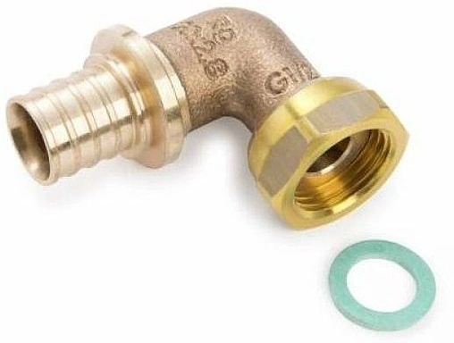 Уголок аксиальный с накидной гайкой 16мм x ½&quot;нг Rehau Rautitan RX+ 14563961001