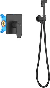 Гигиенический душ со смесителем Aquatek Оберон чёрный матовый AQ1219MB, 1