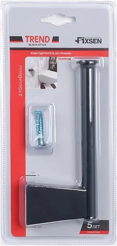 Держатель туалетной бумаги Fixsen Trend чёрный матовый FX-97810B