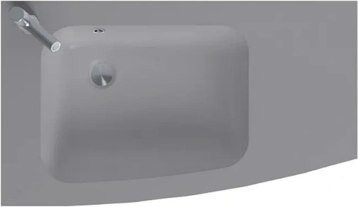 Раковина Jacob Delafon Nova 80 L серый матовый EB1884RU-DE4