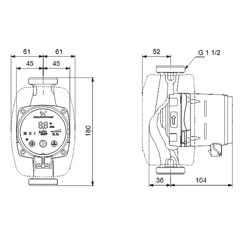 Насос циркуляционный Grundfos Alpha3 25-40 98890810