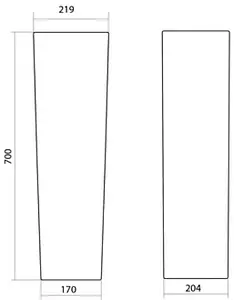 Пьедестал Santek Аллегро белый 1WH301956 Пьедестал Santek Аллегро белый 1WH301956, 2