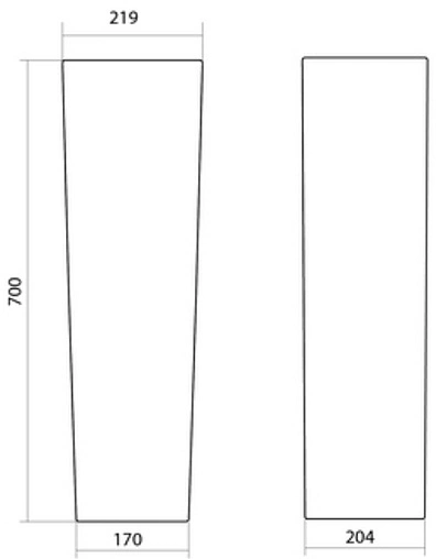 Пьедестал Santek Аллегро белый 1WH301956 Пьедестал Santek Аллегро белый 1WH301956