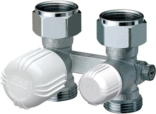 Узел нижнего подключения радиатора с байпасом терморегулирующий прямой ¾"ек x ¾"нг Far FV 1483