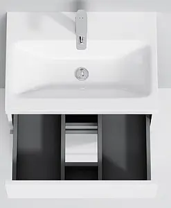 Тумба-умывальник напольная Am.Pm Gem S 60 белый M91FSX0602WG+M90WCC0602WG, 5