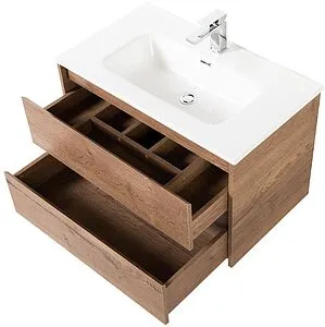 Тумба под умывальник подвесной BelBagno KRAFT 90 Rovere Tabacco KRAFT-900-2C-SO-RT, 5