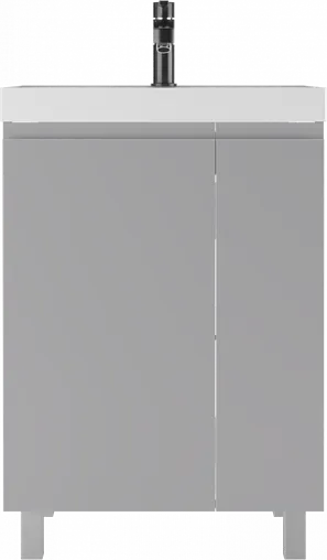 Тумба под умывальник напольный Домино Graffo 60 светло-серый DGr2419T