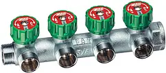 Коллектор регулирующий проходной 4 отвода ¾&quot;в/в x М24x19 Far MultiFAR FK 3856 C34