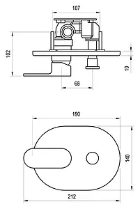 Смеситель для ванны скрытого монтажа Ravak Chrome CR 065.00 хром X070056, 2