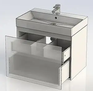 Тумба-умывальник Aquanet Нью-Йорк 70 орех 00203946+ Тумба-умывальник Aquanet Нью-Йорк 70 орех 00203946+, 4