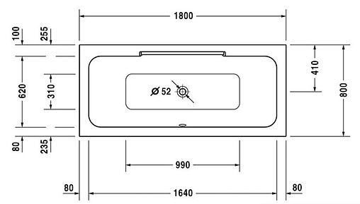 Ванна акриловая Duravit DuraStyle 190x90 700299000000000