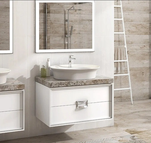 Зеркало с подсветкой Kerama Marazzi Buongiorno 80 белый MI.80