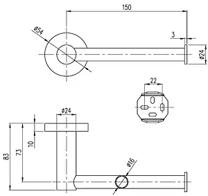 Держатель для запасных рулонов Villeroy&Boch Elements-Tender хром TVA15101400061, 2