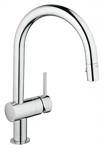 Смеситель для кухни с выдвижным изливом Grohe Minta хром 32321000 Смеситель для кухни с выдвижным изливом Grohe Minta хром 32321000, 1