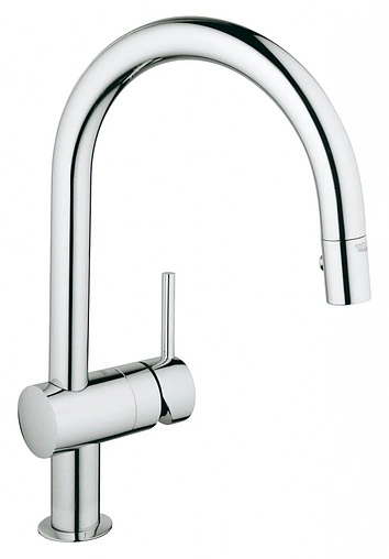 Смеситель для кухни с выдвижным изливом Grohe Minta хром 32321000
