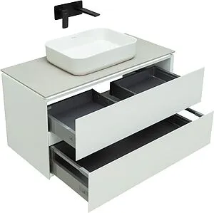 Тумба-умывальник подвесной Allen Brau Infinity 100 белый 1.21003.WM+, 4