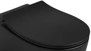 Крышка-сиденье для унитаза с микролифтом ISVEA D80 черный матовый 40D80521I-S, 3