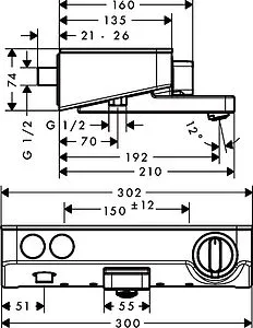 Термостат для ванны Hansgrohe ShowerTablet Select 300 хром 13151000 Термостат для ванны Hansgrohe ShowerTablet Select 300 хром 13151000, 2