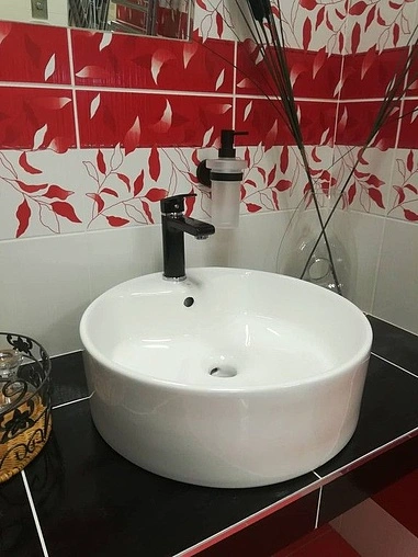 Смеситель для раковины Rav Slezak Colorado чёрный матовый/хром CO128.5CMATC