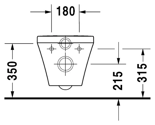 Унитаз подвесной безободковый Duravit DuraStyle белый 2538090000